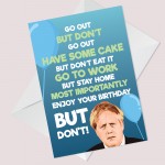 Funny Birthday Card Boris Lockdown Card For Men Women Novelty