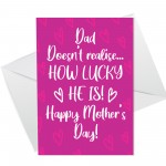 Funny RUDE Mothers Day Card For Mum Mummy A6 Card For Her