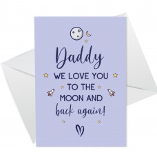 Daddy A6 Card For Father's Day Birthday Special Daughter Son