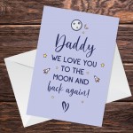 Daddy A6 Card For Father's Day Birthday Special Daughter Son