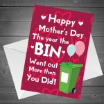 Funny Mothers Day Card For Mum Mummy Lockdown Novelty