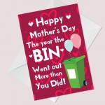 Funny Mothers Day Card For Mum Mummy Lockdown Novelty