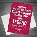 Funny Mothers Day Card For Mum Novelty Mother's Day Card