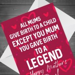 Funny Mothers Day Card For Mum Novelty Mother's Day Card