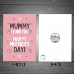 Mothers Day Mummy Card Novelty Card For Dog Mum Card For Her
