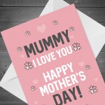 Mothers Day Mummy Card Novelty Card For Dog Mum Card For Her