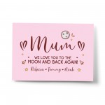 Mothers Day Birthday Gift For Mum Personalised Word Art Gift