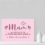 Mothers Day Birthday Gift For Mum Personalised Word Art Gift
