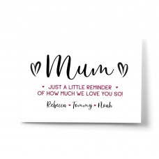 Personalised Mothers Day Gifts For Mum Word Art Gift For Mum