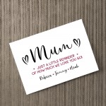Personalised Mothers Day Gifts For Mum Word Art Gift For Mum