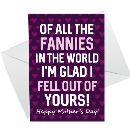 Funny Rude Mothers Day Card Novelty Card For Mum Card