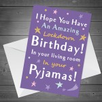 Funny Lockdown Birthday Card Novelty Greeting Card For Friend 
