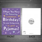 Funny Lockdown Birthday Card Novelty Greeting Card For Friend 