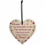 Mum Poem Gift For Mothers Day Wooden Heart Mum Gift