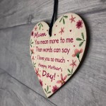 Mum Poem Gift For Mothers Day Wooden Heart Mum Gift