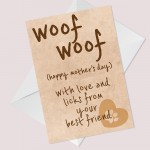 Happy Mothers Day Gift Card Dog Pet Gift For Doggy Mum
