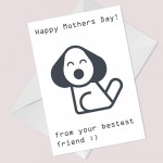 Happy Mothers Day Gift Card Dog Pet Gift Cute Mum