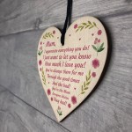 Mothers Day Gift Lockdown Gift for Mum Wooden Heart Thank You