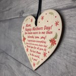 Gift For Mum Mothers Day Gift Lockdown Wooden Heart Thank You