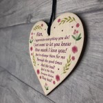 Mothers Day Gift Lockdown Gift for Nan Wooden Heart Thank You