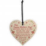 Gift For Nan Mothers Day Gift Lockdown Wooden Heart Thank You