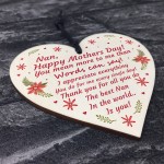 Gift For Nan Mothers Day Gift Lockdown Wooden Heart Thank You