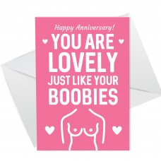 Funny Rude Anniversary Card For Girlfriend Wife Hilarious Card