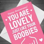 Funny Rude Anniversary Card For Girlfriend Wife Hilarious Card
