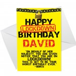 PERSONALISED Happy Lockdown Birthday Orders Worst Birthday Ever