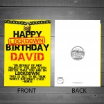 PERSONALISED Happy Lockdown Birthday Orders Worst Birthday Ever