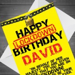 PERSONALISED Happy Lockdown Birthday Orders Worst Birthday Ever