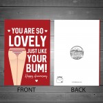 Funny Rude Anniversary Card For Wife Girlfriend Novelty A6 Card