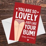 Funny Rude Anniversary Card For Wife Girlfriend Novelty A6 Card