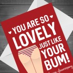 Funny Rude Anniversary Card For Wife Girlfriend Novelty A6 Card