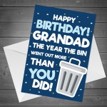 Funny Birthday Card For Grandad Lockdown Design Novelty Card