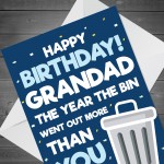 Funny Birthday Card For Grandad Lockdown Design Novelty Card