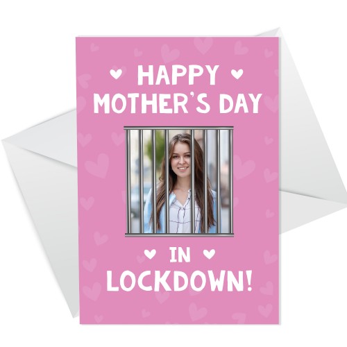 Personalised Mothers Day In Lockdown Card CUSTOM Photo Card