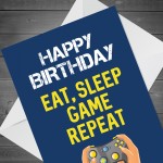 Gamer Birthday Card For Son Brother Grandson Novelty Birthday