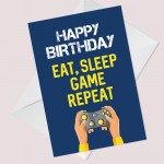 Gamer Birthday Card For Son Brother Grandson Novelty Birthday
