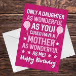 Funny Birthday Card For Daughter Humour Novelty Birthday Card