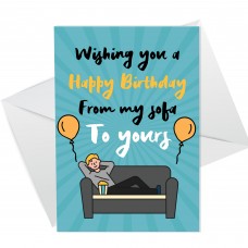 Funny Lockdown Birthday Card For Friend Mum Dad Brother Auntie