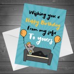 Funny Lockdown Birthday Card For Friend Mum Dad Brother Auntie