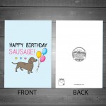 Funny Birthday Card For Mum Dad Auntie Uncle Dachshund Design