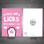 Mothers Day Card From The Dog Funny Dog Lover Card Mum