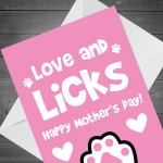 Mothers Day Card From The Dog Funny Dog Lover Card Mum