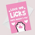 Mothers Day Card From The Dog Funny Dog Lover Card Mum