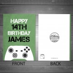 Personalised Gamer Birthday Card For Son Brother Grandson