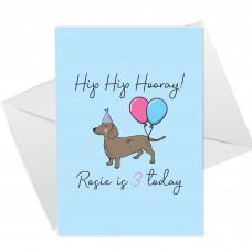 Funny Birthday Card For The Dog Novelty Dachshund Card For Dog