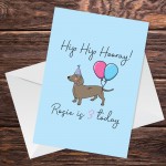 Funny Birthday Card For The Dog Novelty Dachshund Card For Dog