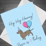 Funny Birthday Card For The Dog Novelty Dachshund Card For Dog